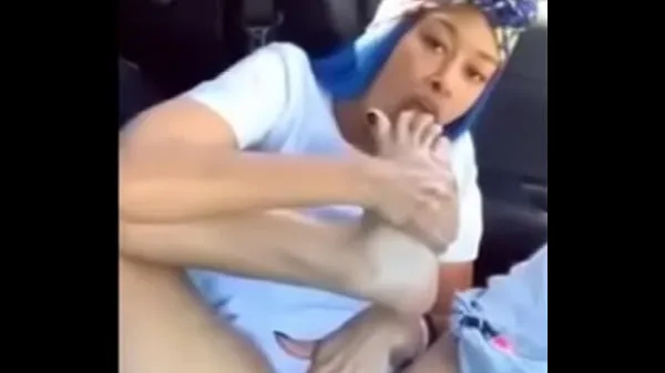 Watch Ebony sucking her toes in car energy Movies