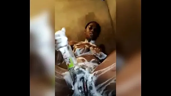 Watch Nigeria babe masturbate with big bottle while bathing energy Movies