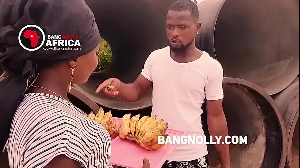 Watch A lady who sales Banana got fucked by a buyer -while teaching him on how to eat the banana energy Movies