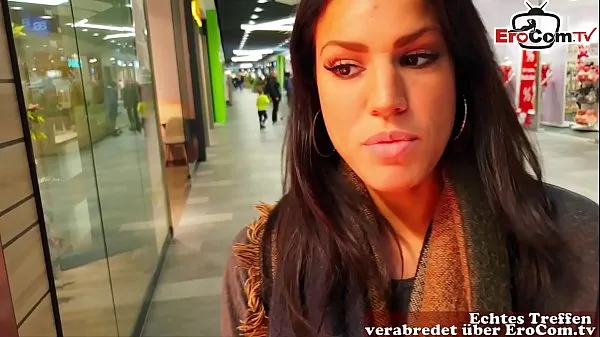 Watch german cute brunette model flirt in supermarket and pickup for pov sex energy Movies