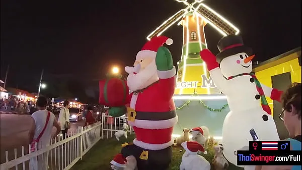 Mira Noche de Navidad con su joven novia tailandesa que estaba dispuesta a tener sexopelículas sobre energía