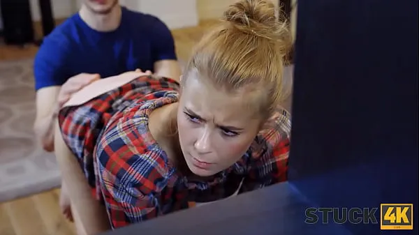 Watch STUCK4K. Hot teen hand is stuck so she is looking for someone to help energy Movies
