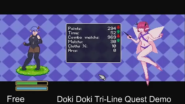 Se Doki Doki Tri-Line Quest ( Steam Demo Game) Role Playing 2D, Adult, Character Customization energifilmer