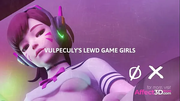Katso Vulpeculy's Lewd Game Girls - 3D Animation Bundle energiaelokuvia