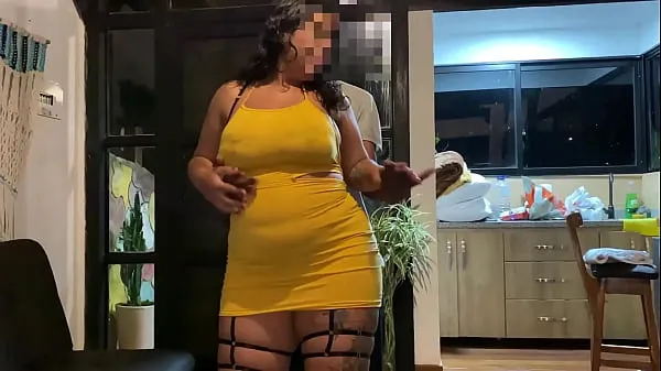 Watch My mother-in-law finds me with her very horny stepson and we end up having a threesome energy Movies