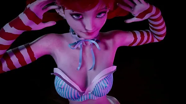 Regarder Fille rousse avec des nattes dansant : 3D Hentai films sur l'énergie