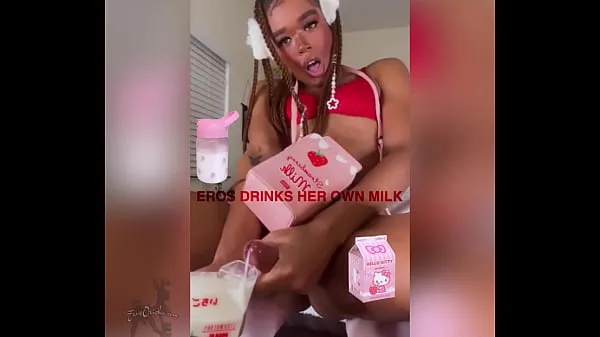 HOT TGIRL EROS ORISHA CUMS IN GLASS OF MILK AND DRINKS IT توانائی والی فلمیں دیکھیں