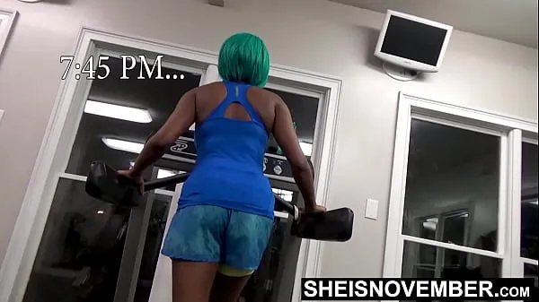 Watch Small Ebony Goth Whore Sweaty Shaved Pussy Smashed Rough Doggystyle And POV Blowjob On Public Gymnasium Treadmill, Petite Babe Sheisnovember Standing Hardcore Fucking, Flashing Natural Tits, Brown Areolas, And Booty Walking Nude By Msnovember energy Movies